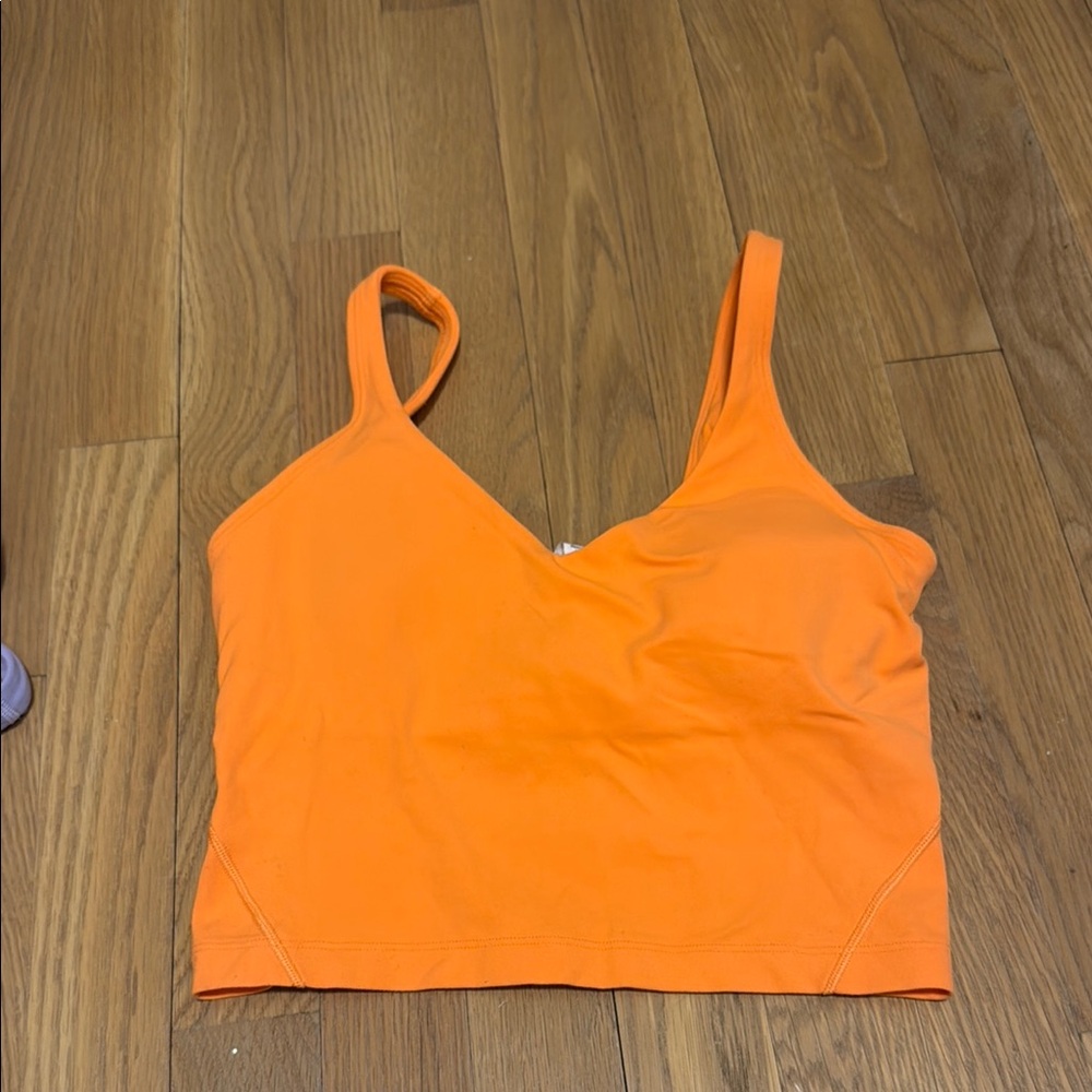 Lululemon Align Tank Orange Soda sz 4